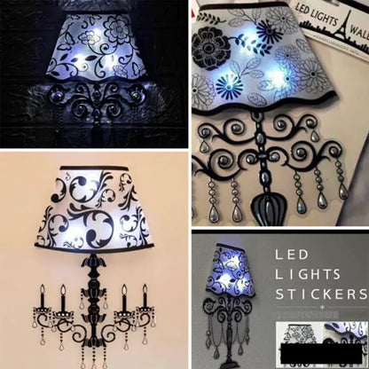 2Pcs 3D LED Wall Stickers