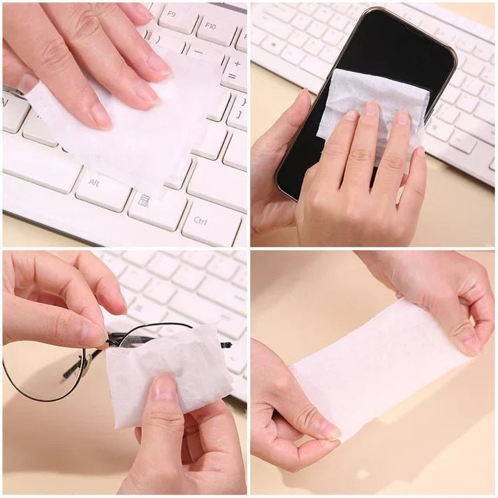 Wet Tissue Wipes for Face & Body Cleaning Perfect for Women, & Men 1 Can, 30 Tissue Treats