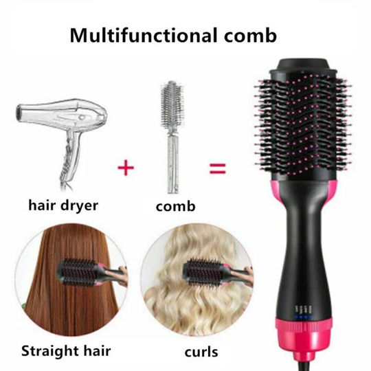 💥 3-in-1 Hair Styling Brush – Dry, Straighten & Volumize Like a Pro 💆‍♀️