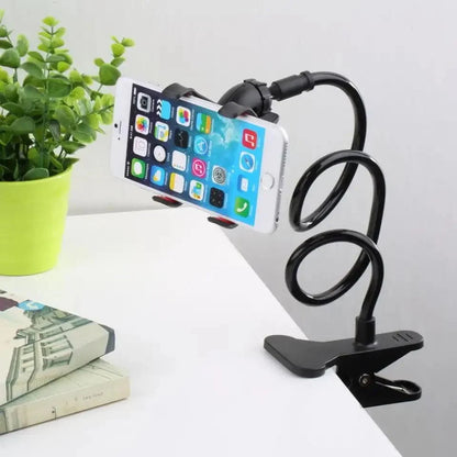 Gooseneck Phone Holder,Universal 360 Flexible Mobile Phone Stand Lazy Bracket,DIY Adjustable Long Arms Clip Mount for Smartphone Gooseneck Phone Mounts for Bed/Desk