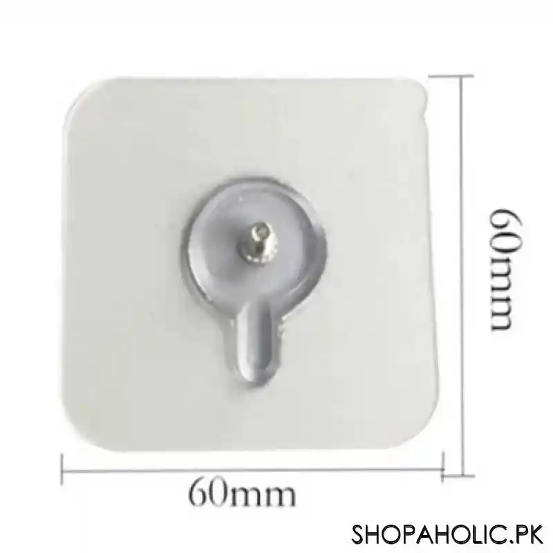(Pack of 10) Punch Free Self Adhesive Screw Wall Hook For Home and Outdoor Use