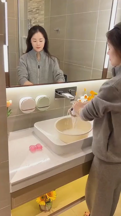 Yousheng Self Draining Soap Holder Strong Load-bearing Easy To Install Bathroom Wall Mounted Soap Box Tray Container
