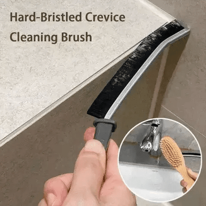 Multi-Purpose Crevice Cleaning Brush, Bathroom & Kitchen Gap Cleaning Brush, Long Strip Crevice Cleaning Tool, Dead Corners Brushes, Black PET Bristles