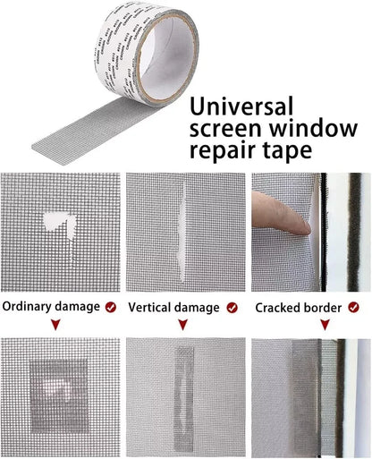 Strong Self Adhesive Window Net Screen Repair Patch Tape For Covering Up Holes Tears Anti Insect Mosquito Mesh