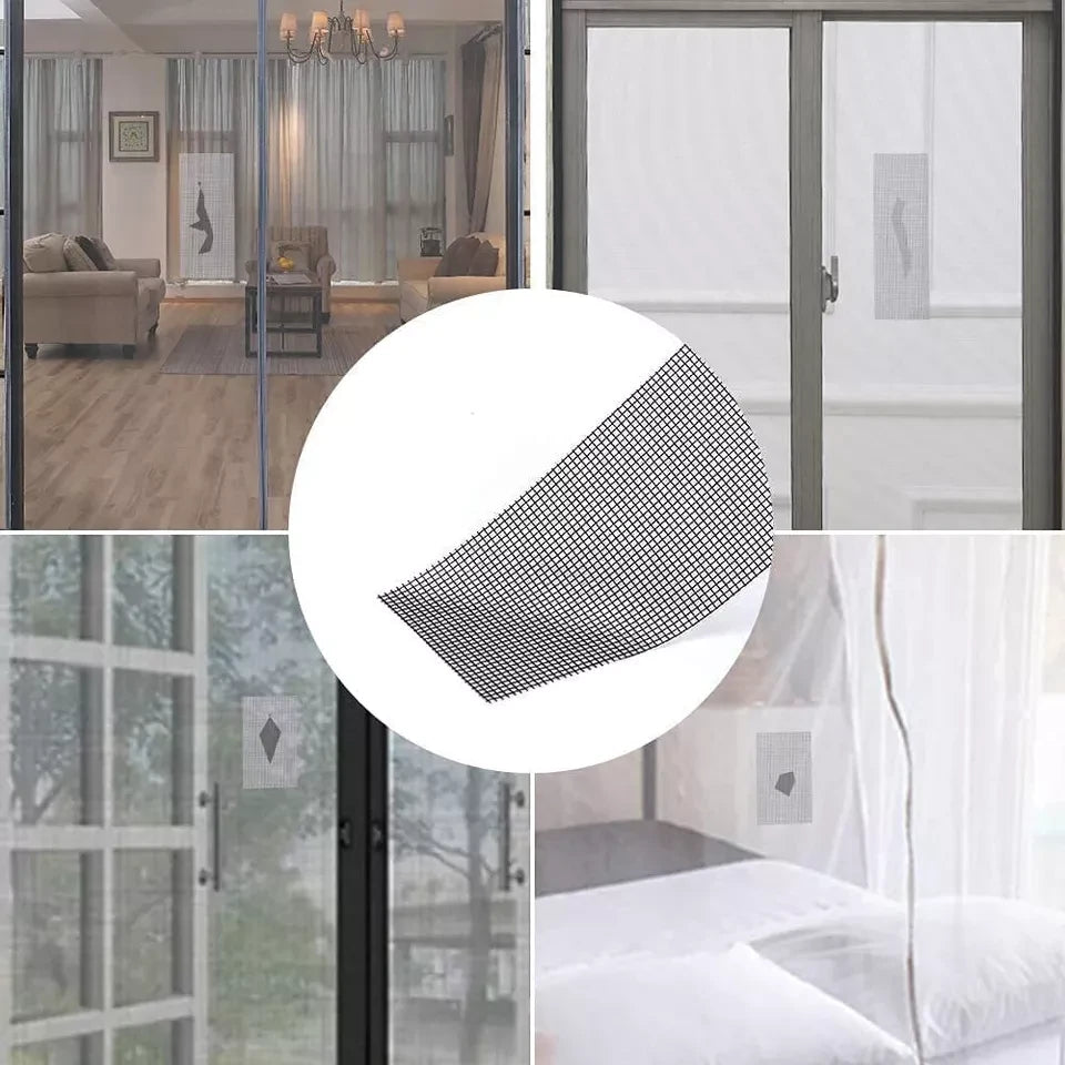 Strong Self Adhesive Window Net Screen Repair Patch Tape For Covering Up Holes Tears Anti Insect Mosquito Mesh