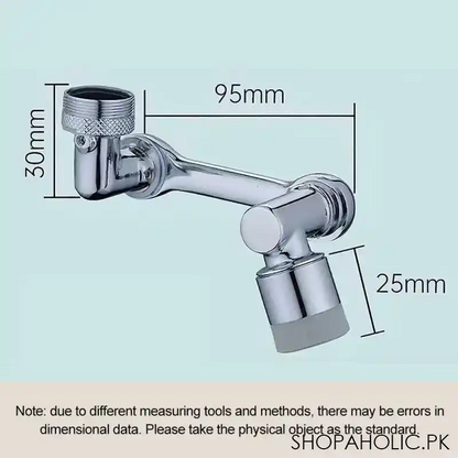 Universal 1080 Degree Swivel Extension Faucet Aerator Rotate Robotic Arm Tap Extender