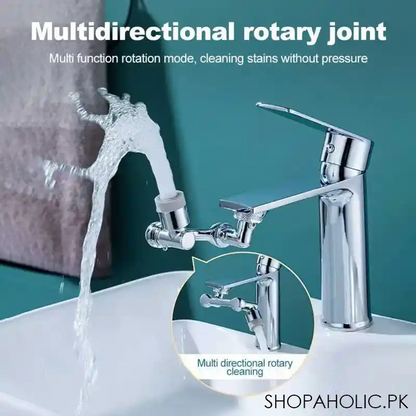 Universal 1080 Degree Swivel Extension Faucet Aerator Rotate Robotic Arm Tap Extender