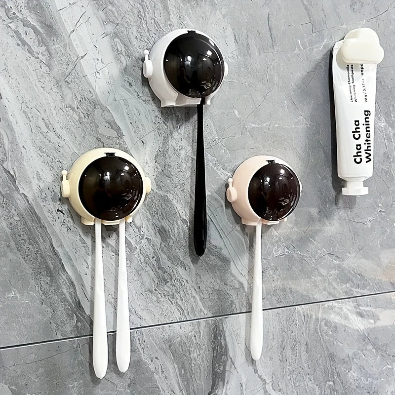 Wall Mounted Astronaut Toothbrush Holder