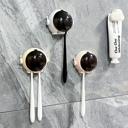 Wall Mounted Astronaut Toothbrush Holder